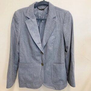 See By Chloe Grey Wool Blazer Two-Button Preppy Grannycore Style Size 10